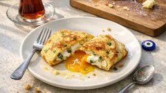 Yumurta katlama tarifi: akışkan sarılı, pürüzsüz dokulu şık kahvaltılık