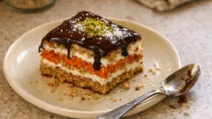 Fırınsız havuçlu bisküvili yaş pasta: dolapta dinlendikçe güzelleşen tarif