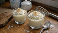 Krem şantili muhallebi: kupta, hafif ve köpüksü kıvamıyla tam ölçü tarif