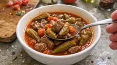 Düdüklüde etli bamya: Bamya dağılmadan, et lokum gibi nasıl pişer?