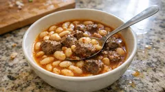 Etli süt fasulyesi tarifi: taze beyaz fasulyeyle tam kıvamında ev yemeği