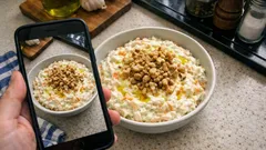 Kereviz Tarator Tarifi: Kıvamı yerinde, sulu olmayan sarımsaklı yoğurtlu meze