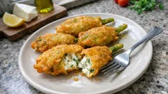 Peynirli Kabak Çiçeği Kızartması: İnce Bulamaçla Sıcacık Çıtır Meze