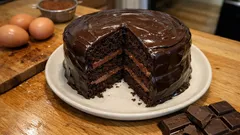 Yumuşacık kakaolu pandispanyalı çikolatalı yaş pasta: evde pastane tadı