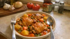 Tek tencerede sebzeli tavuk but: yumuşacık pişiyor, sosu kendiliğinden oluyor