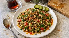 Yoğurtlu şehriyeli yeşil mercimek salatası: önceden hazırlanan, tok tutan lezzet