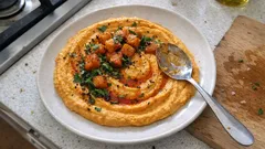 Bal Kabaklı Humus: Klasik Humusa Sonbahar Dokunuşu (Üstü Kızarmış Kabaklı)