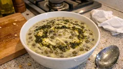 Terbiyeli Yeşil Mercimek Çorbası: Kesilmeden kıvam alan lokanta usulü tarif