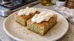 Haşhaşlı revani tarifi: tatlı sıcakken, şerbet soğukken tam kıvamında