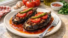 Kızartmadan fırında karnıyarık: hafif, sulu ve tam ev usulü