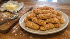 Sirke dokunuşuyla kıtır kıtır: kavrulmuş susamlı tuzlu kurabiye tarifi