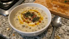 Yoğurtlu yeşil mercimek çorbası: terbiyesi kesilmeden, ipeksi kıvamda