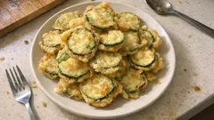 Maden suyuyla çıtır kabak kızartması: yağ çekmeden, hafif bir meze