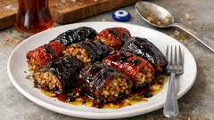 Nar ekşili zeytinyağlı kuru dolma: tane tane iç harçla tam kıvamında tarif