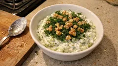 Yoğurtlu kabak salatası: Kavrulmuş kabakla kıvamı tok, ferah bir meze