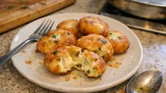 15 dakikada yağ çekmeyen peynirli hamur kızartması: dışı çıtır, içi puf puf