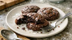 Sütlü şerbete batırılan brownie kurabiye: içi nemli, dışı çatlak lezzet