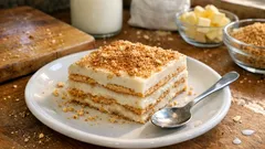 Borcamda bisküvili yalancı tavuk göğsü: topaksız muhallebiyle garanti tarif