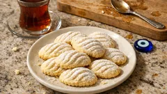 Deniz Dalgası Kurabiyesi tarifi: bardakla desen verip kıyır kıyır pişirin