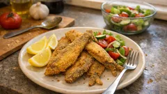 Evde mezgit kızartması: mısır unuyla dışı çıtır, içi sulu