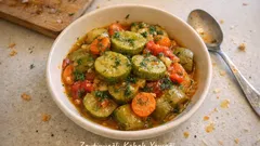 Dağılmadan pişen zeytinyağlı kabak yemeği: tencerede tam kıvam