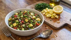 Ayvalı mercimek salatası: sote ayva ve limonlu sosla hafif ama doyurucu