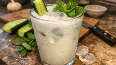 Diyarbakır usulü salatalıklı naneli ayran: blenderla köpüklü, tam yazlık