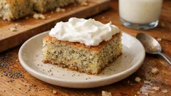 Kaynatmadan yapılan sütlü şerbetle: Haşhaşlı revani nasıl yumuşacık olur?