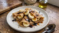 Yulafla glutensiz vegan krep: blenderda tek kapta, yumurtasız ve dağılmadan pişer