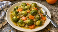 Portakal suyu ile zeytinyağlı Brüksel lahanası: kışa yakışan hafif tencere yemeği