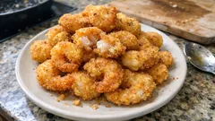 Mısır unlu çıtır karides kızartması: 3–4 dakikada içi yumuşacık, dışı altın gibi