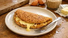 Susamı tavada kavurup deneyin: Tabanı çıtır, içi yumuşak susamlı omlet