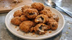 Dışı çıtır, içi sulu mantar kızartması: galeta unuyla tam kıvamında