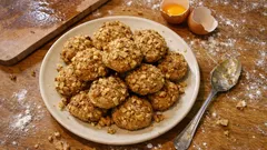 Margarinsiz kurabiye tarifi: dışı kıyır, içi yumuşak (sıvı yağlı, ceviz kaplamalı)