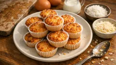 Un Kullanmeden Queijadinha: Hindistan Cevizi ve Parmesanla Pratik Muffin Tatlisi