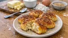 Mayasız gevrek poğaça tarifi: yoğurtlu hamurla 20 dakikada fırında