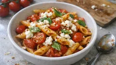 15 dakikada domatesli peynirli makarna: tek tavada sos, bol lezzet