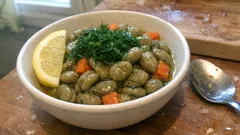 Zeytinyağlı iç bakla tarifi: limon ve dereotuyla tam kıvamında