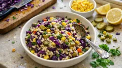 Mor Lahanalı Şehriye Salatası: Kavrulmuş Şehriye ile Tane Tane, Asla Sulu Olmuyor