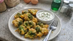 Sodalı sosla çıtır brokoli kızartması: dışı altın, içi diri kalıyor