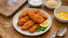 Dışı çıtır, içi sulu balık pane: mısır unu + galeta unu ile dağılmadan kızartma