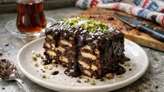 Fırınsız Halleyli Bisküvili Pasta: 10 dakikada hazırlayıp dondurun