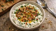 Fırında susamlı sarımsak mezesi: yoğurt ve peynirle tam kıvamında