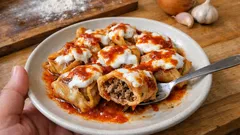 Fırında tepsi mantısı: bohça kapatmadan lokanta tadında, sarımsaklı yoğurtla