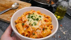 Kapya biber soslu kremalı makarna: tek tencerede ipeksi kıvam