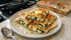 Hamur yoğurmadan lavaştan peynirli gözleme: tavada çıtır çıtır