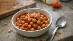 Salçayı 1 dakika kavurun: tam kıvamında, ev usulü nohut yemeği tarifi