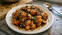 Çıtır General Tso karnabahar: soya soslu hafif tatlı-ekşi sosla evde kolayca