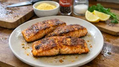 Tavada mısır unlu somon: dışı çıtır, içi sulu—10 dakikada akşam yemeği